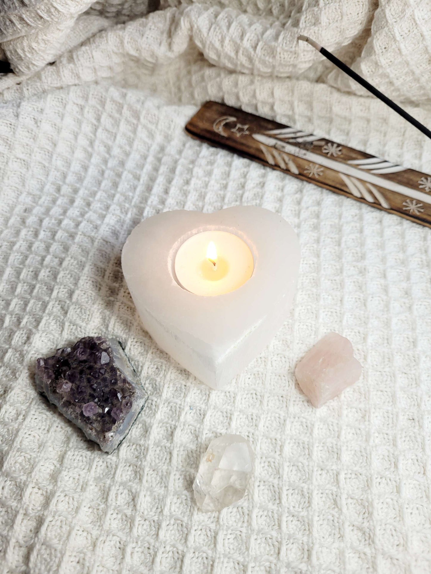 Selenite Tealight holder