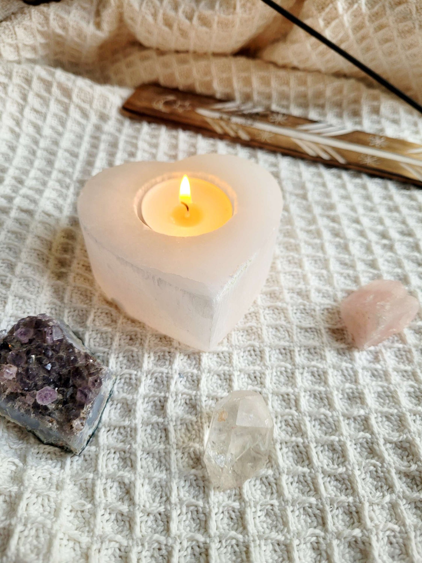 Selenite Tealight holder