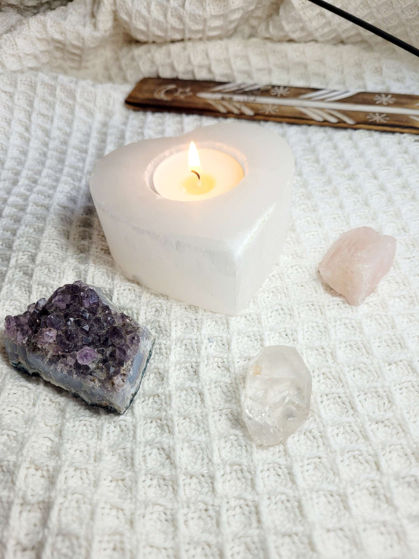 Selenite Tealight holder