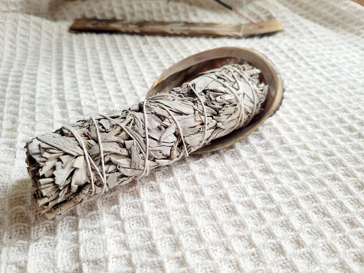 Smudging stick with Abalone shell