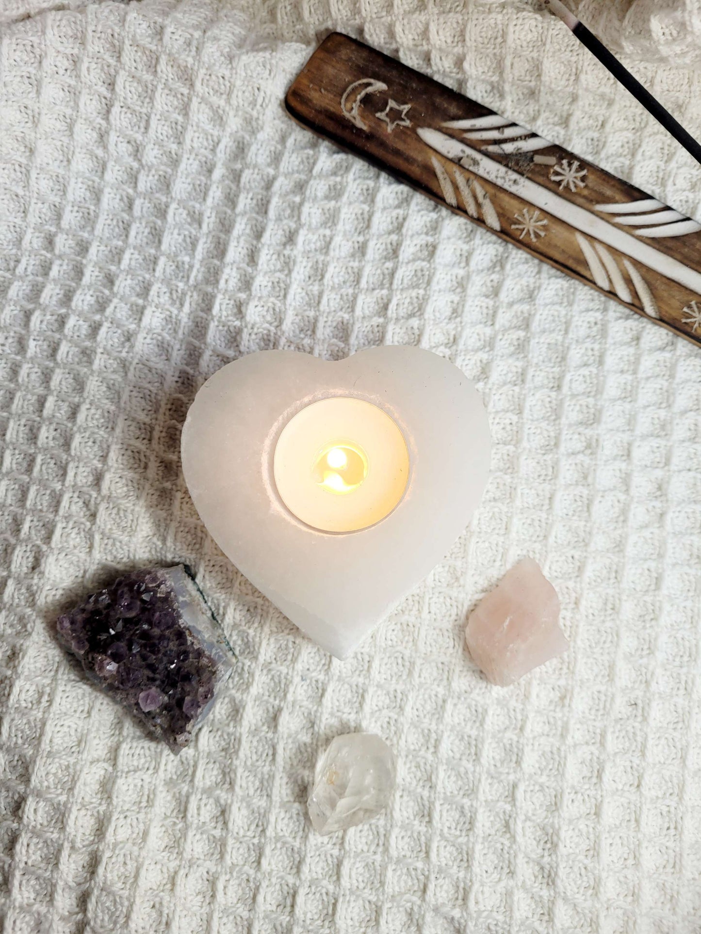 Selenite Tealight holder