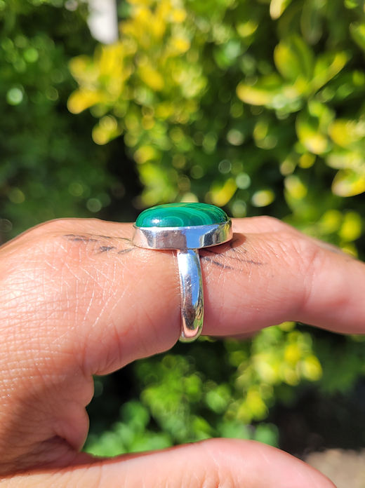 Malachite ring