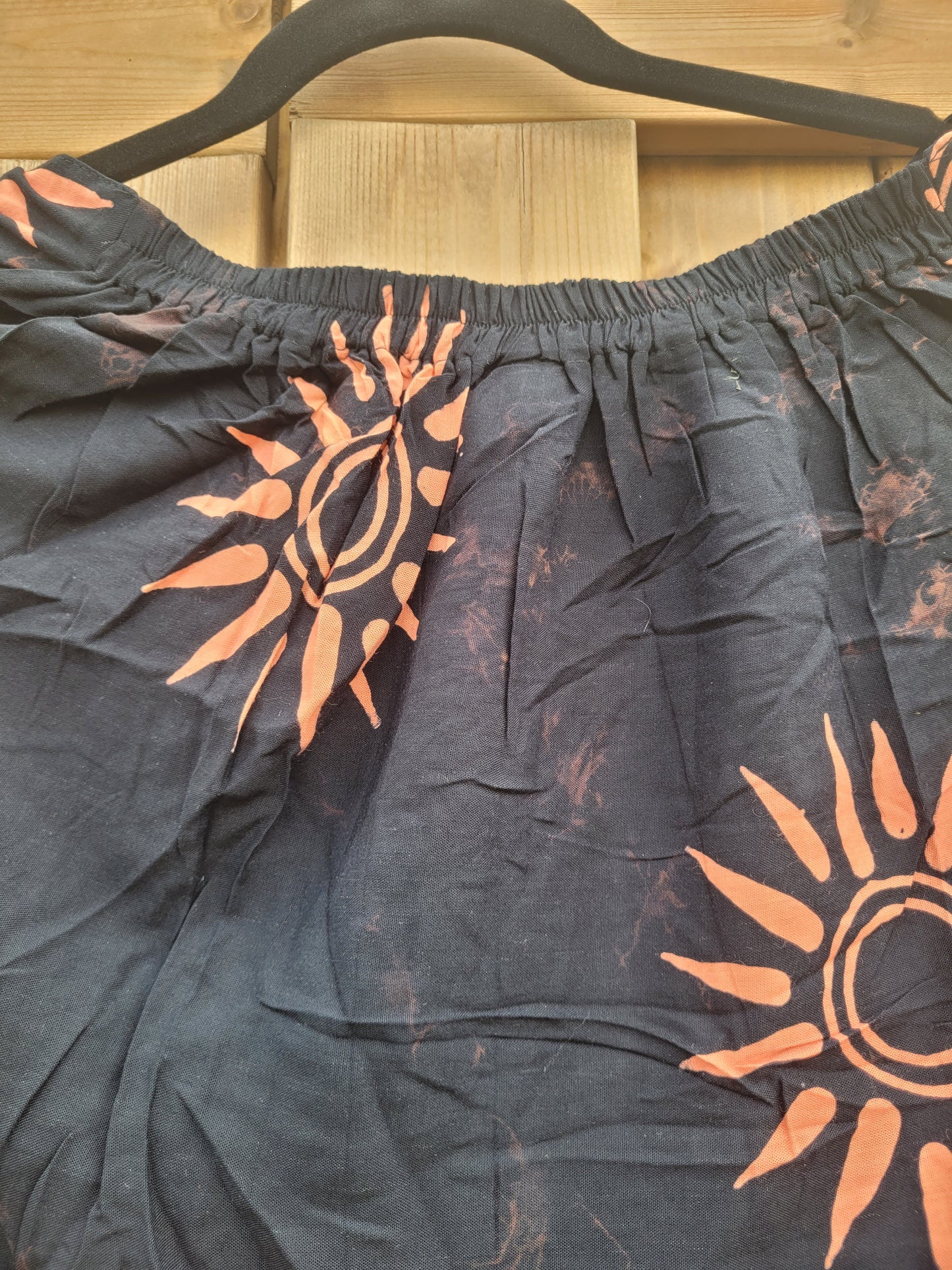 Block sun print skirt