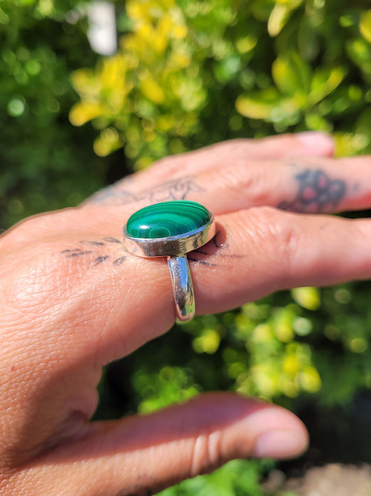 Malachite ring