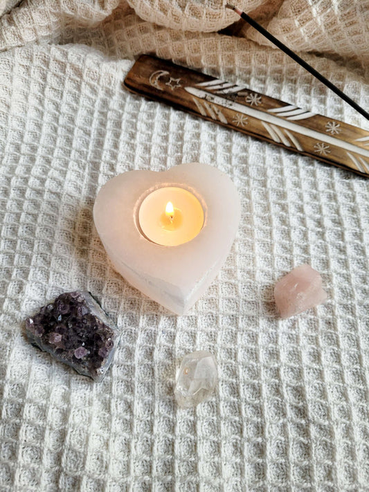 Selenite Tealight holder