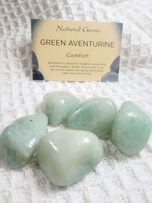 Green Aventurine large tumblestone