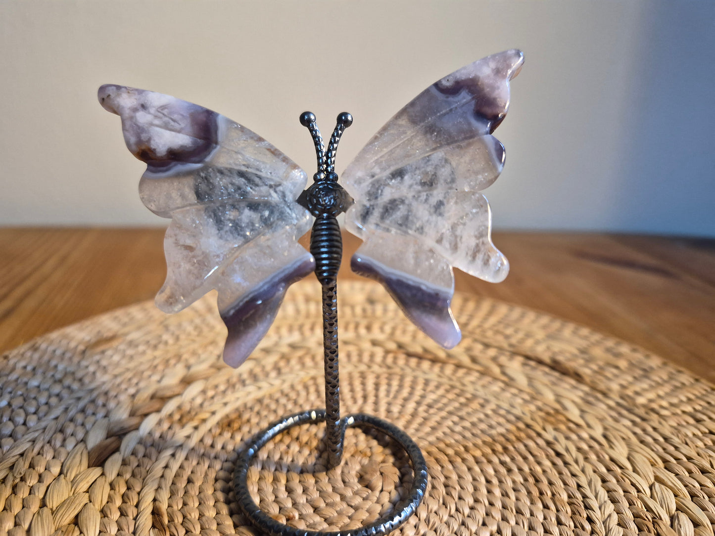 Cherry agate butterfly