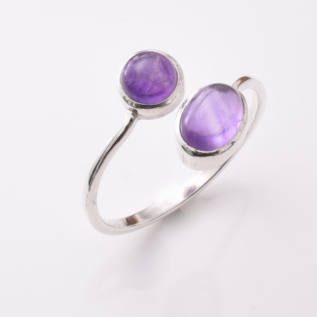 925 silver and amethyst ring