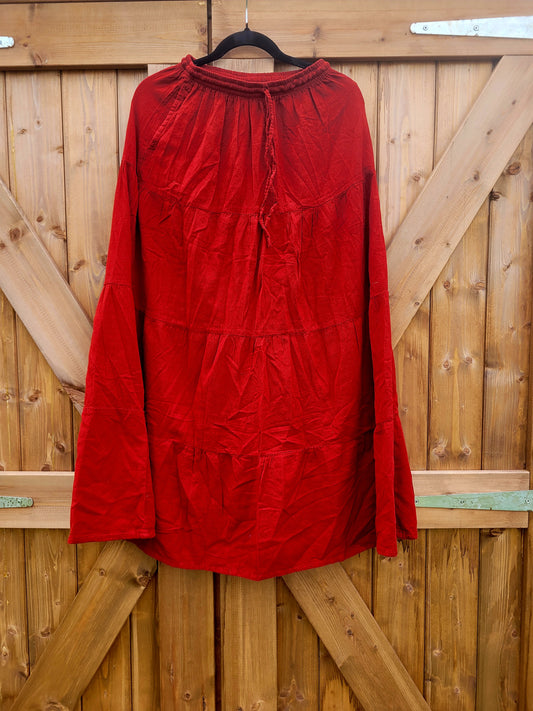 Rust folk skirt