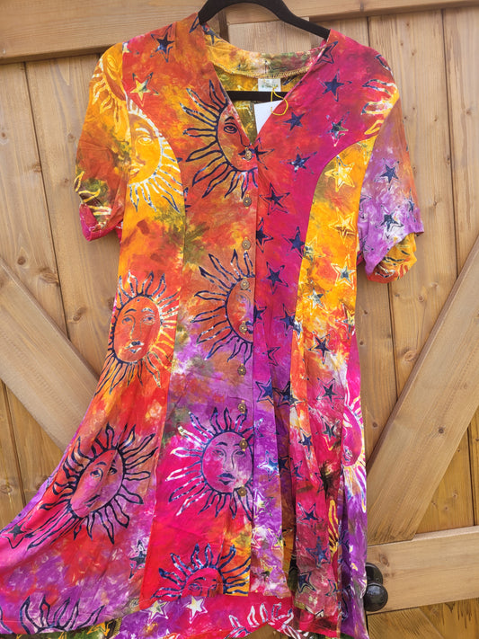 Celestial ditsy dress