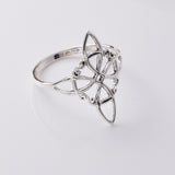 925 silver witches knot ring