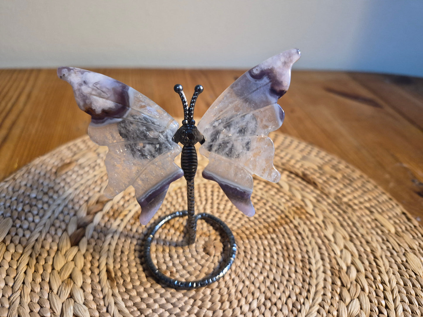 Cherry agate butterfly