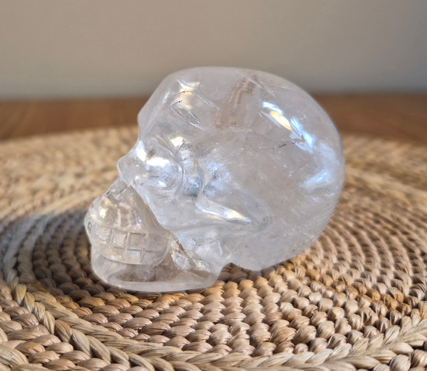 Clear Quartz skull