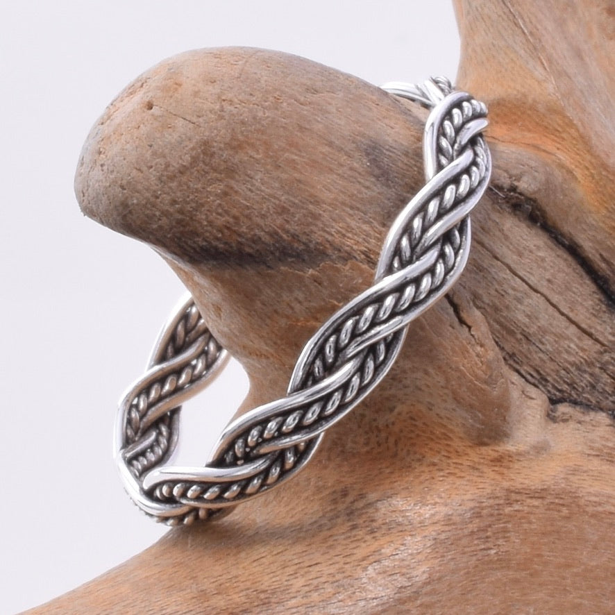 925 Silver braid ring
