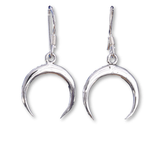 925 Silver horn earrings